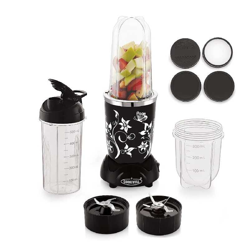 Cookwell Nutri Blender- Black, 3 Jar 2 Blade-1.webp